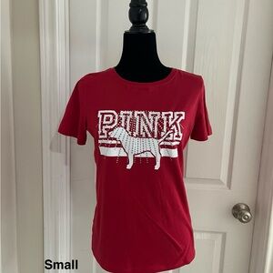 PINK Victoria's Secret Red Graphic Tee